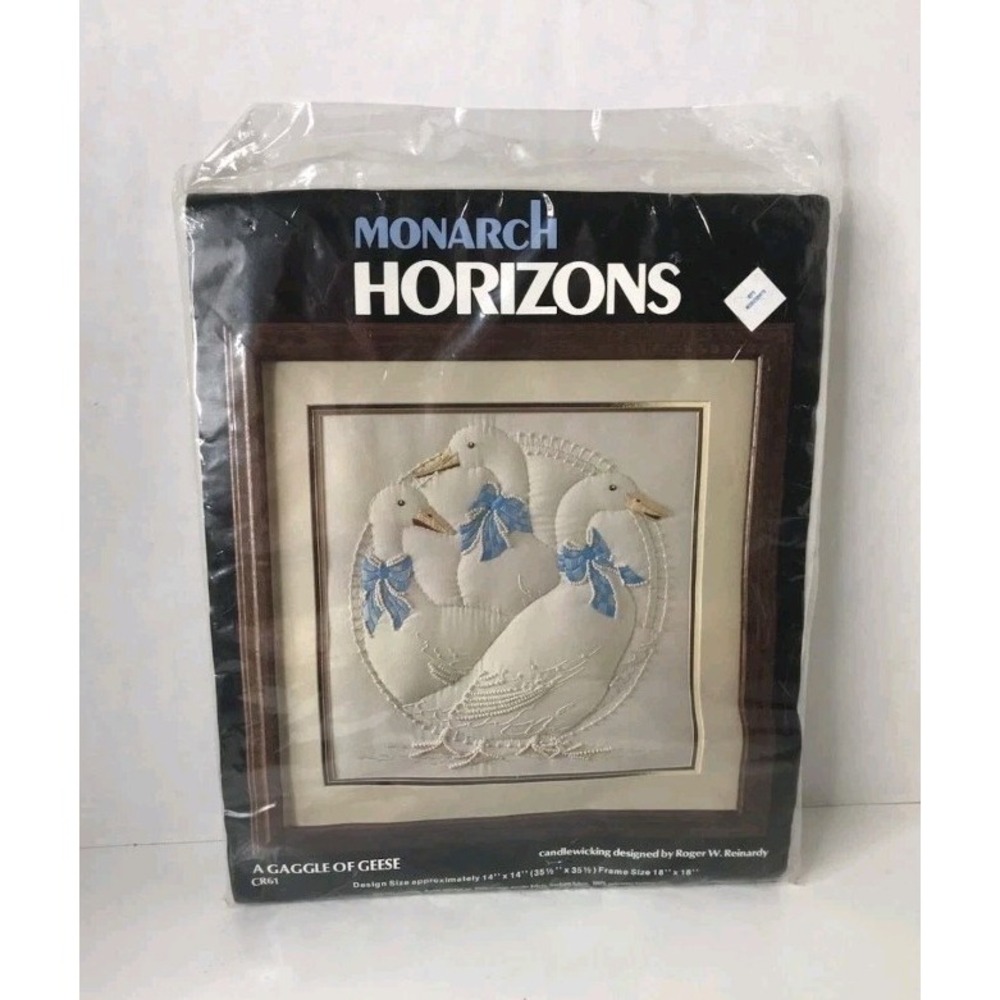 Monarch Horizons Gaggle of Geese Candlewicking Kit CR61 Reinardy Cottagecore